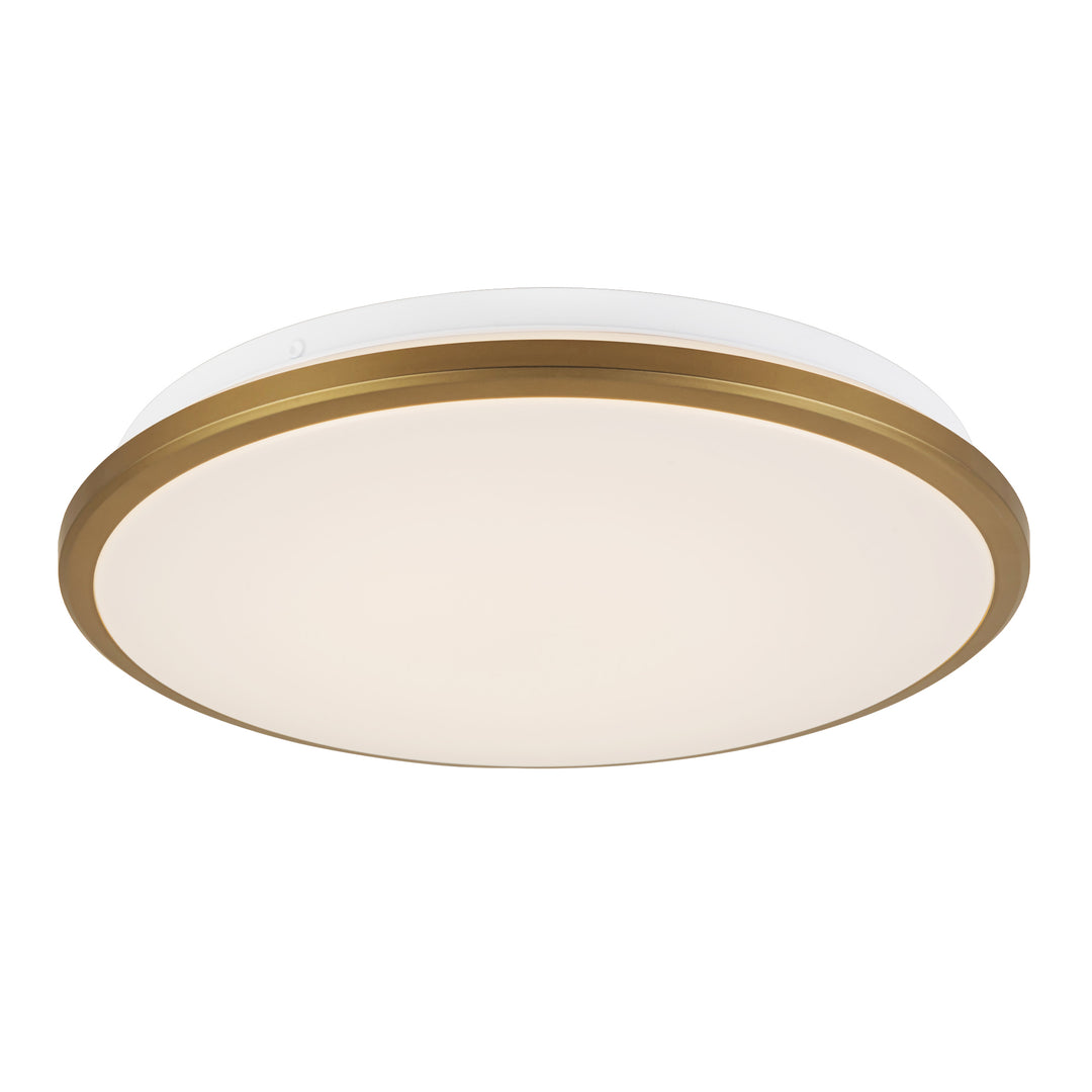 Brook 13-in Gold dimmable LED Flush Mount