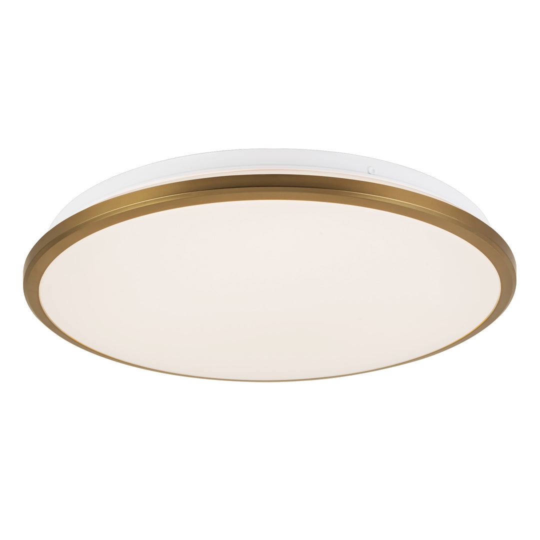 Brook 15-in Gold dimmable LED Flush Mount