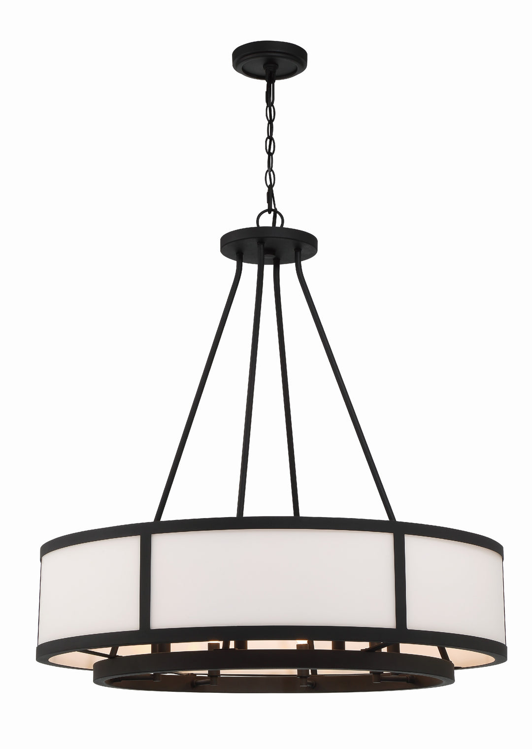 Bryant 8 Light Black Forged Chandelier