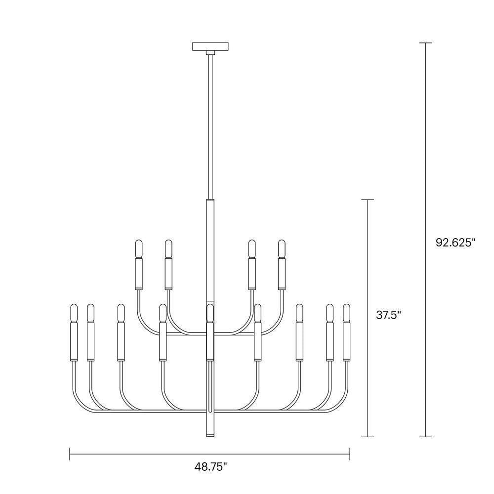 Brianna Large Two-Tier Chandelier