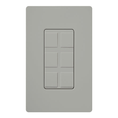 SIX PORT FRAME W/BLANKS CA GRAY