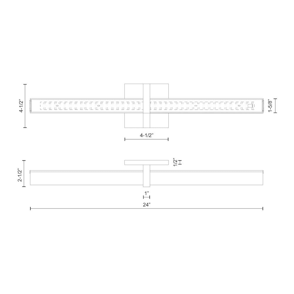 Camden 24-in Chrome LED Vanity