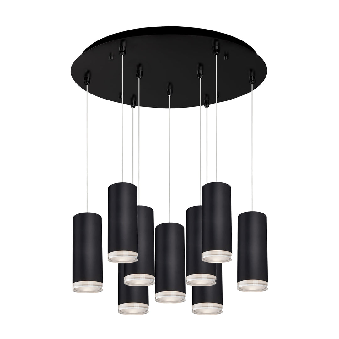 Cameo 18-in Black 9-Light Multi Pendant