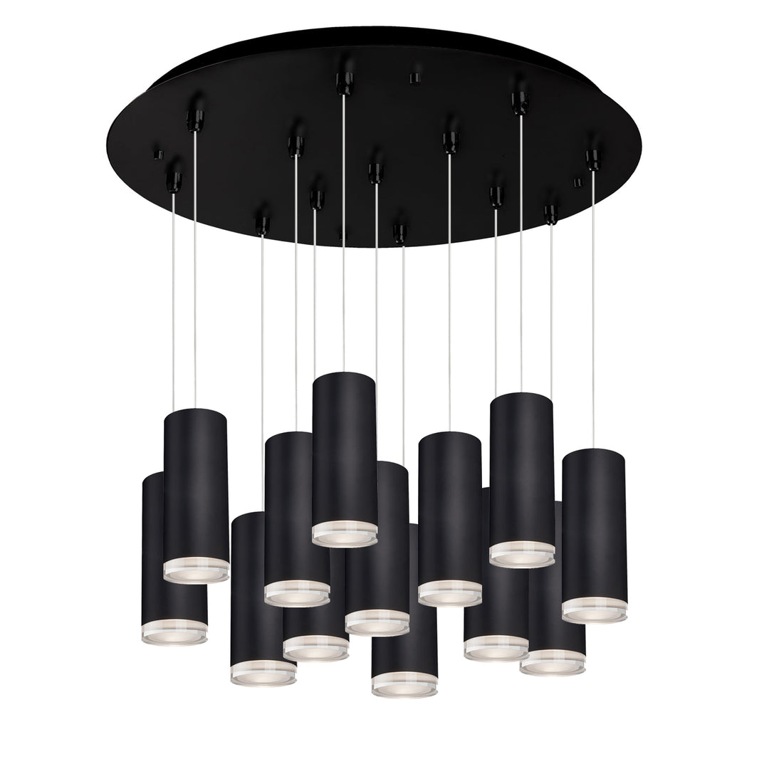 Cameo 24-in Black 13-Light Multi Pendant