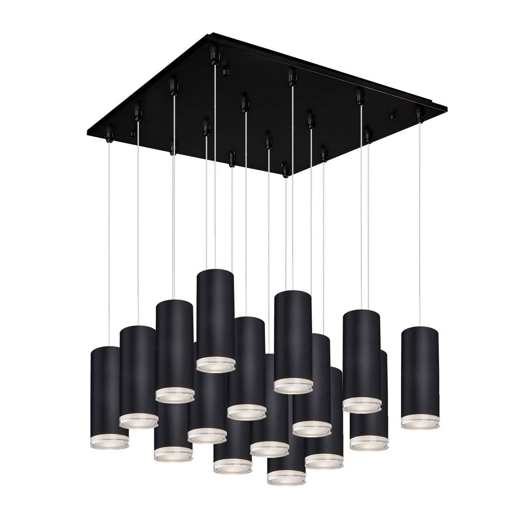 Cameo 19-in Black 16-Light Multi Pendant