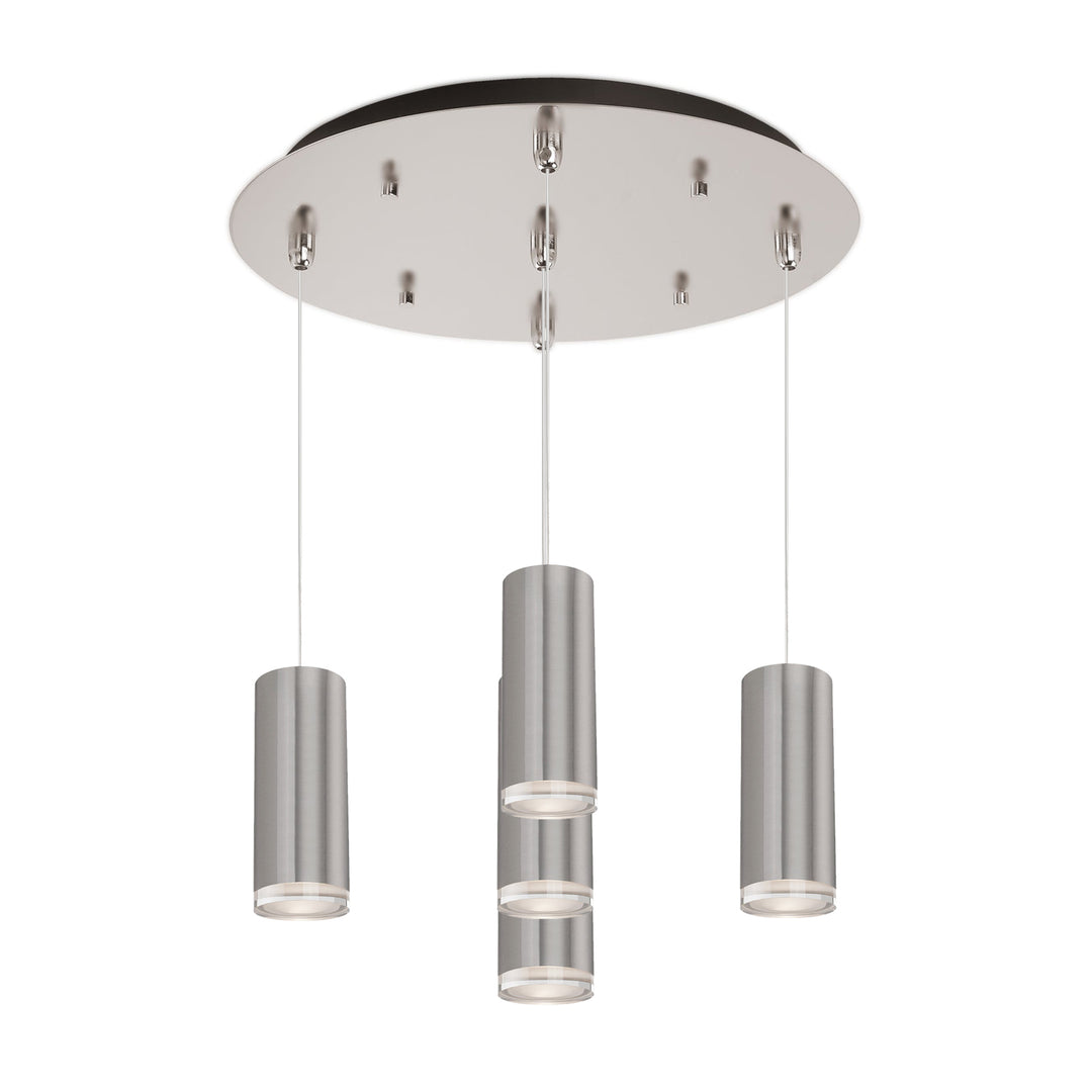 Cameo 14-in Brushed Nickel 5-Light Multi Pendant