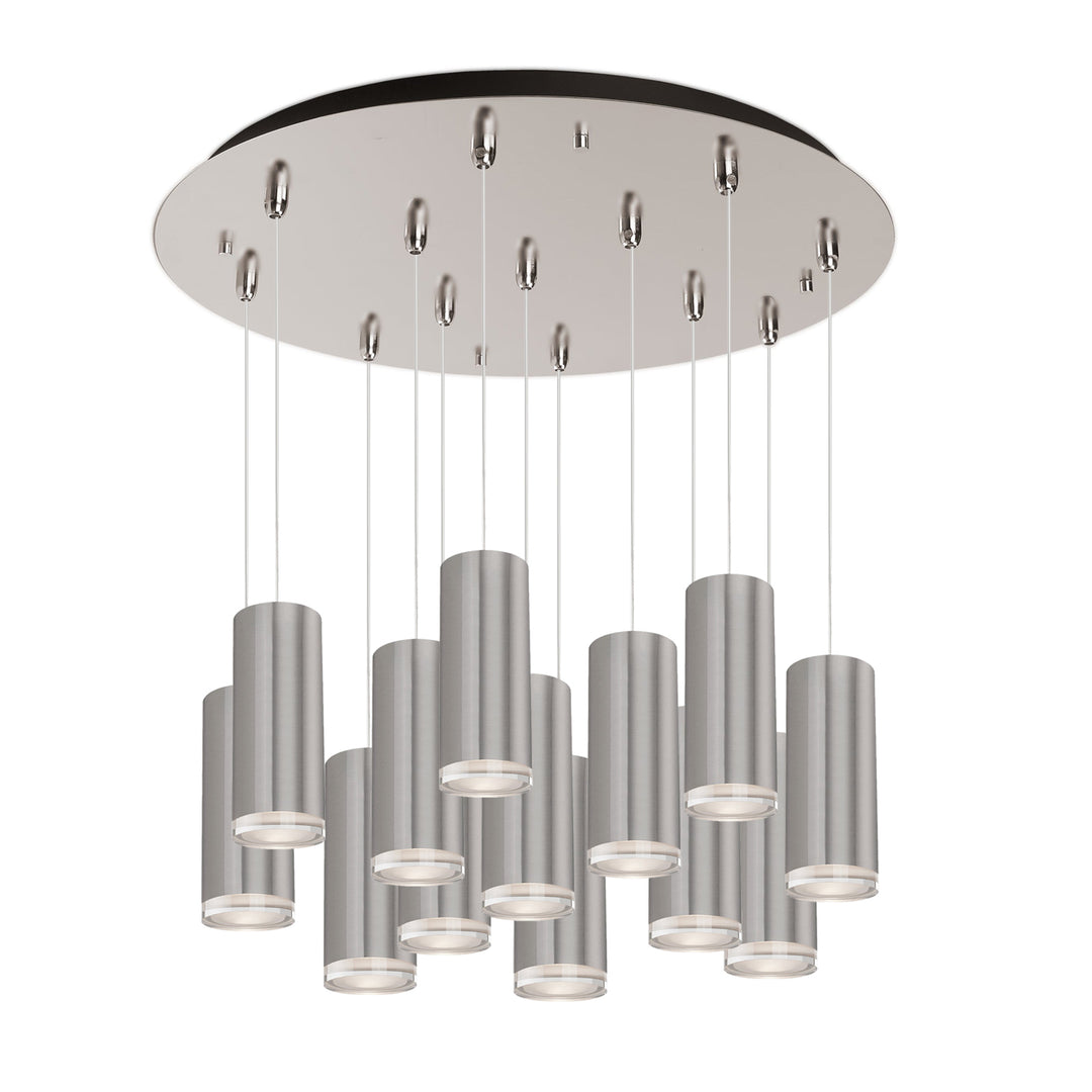 Cameo 24-in Brushed Nickel 13-Light Multi Pendant