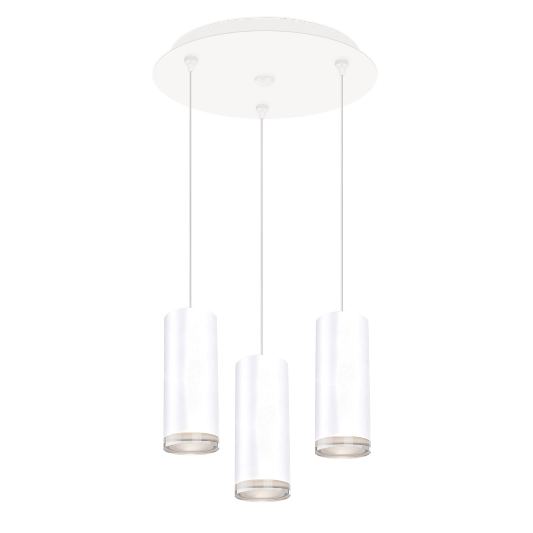 Cameo 11-in White 3-Light Multi Pendant