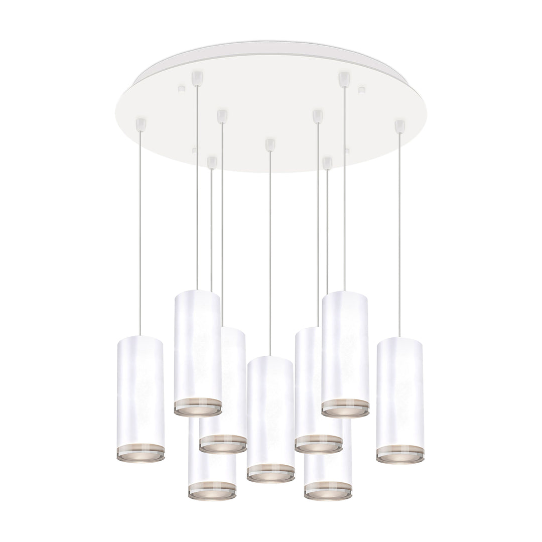 Cameo 18-in White 9-Light Multi Pendant