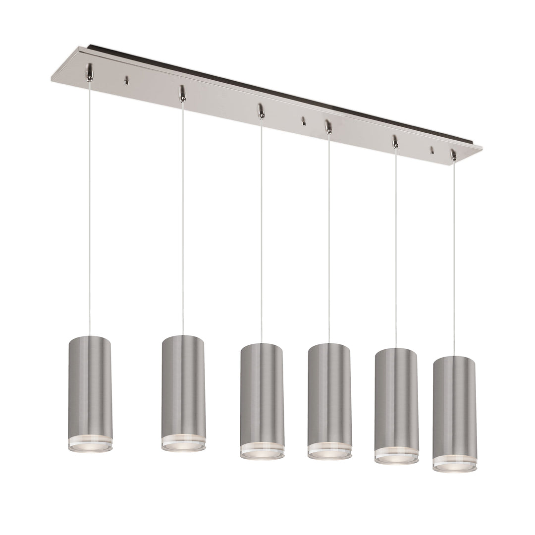 Cameo 42-in Brushed Nickel 6-Light Multi Pendant