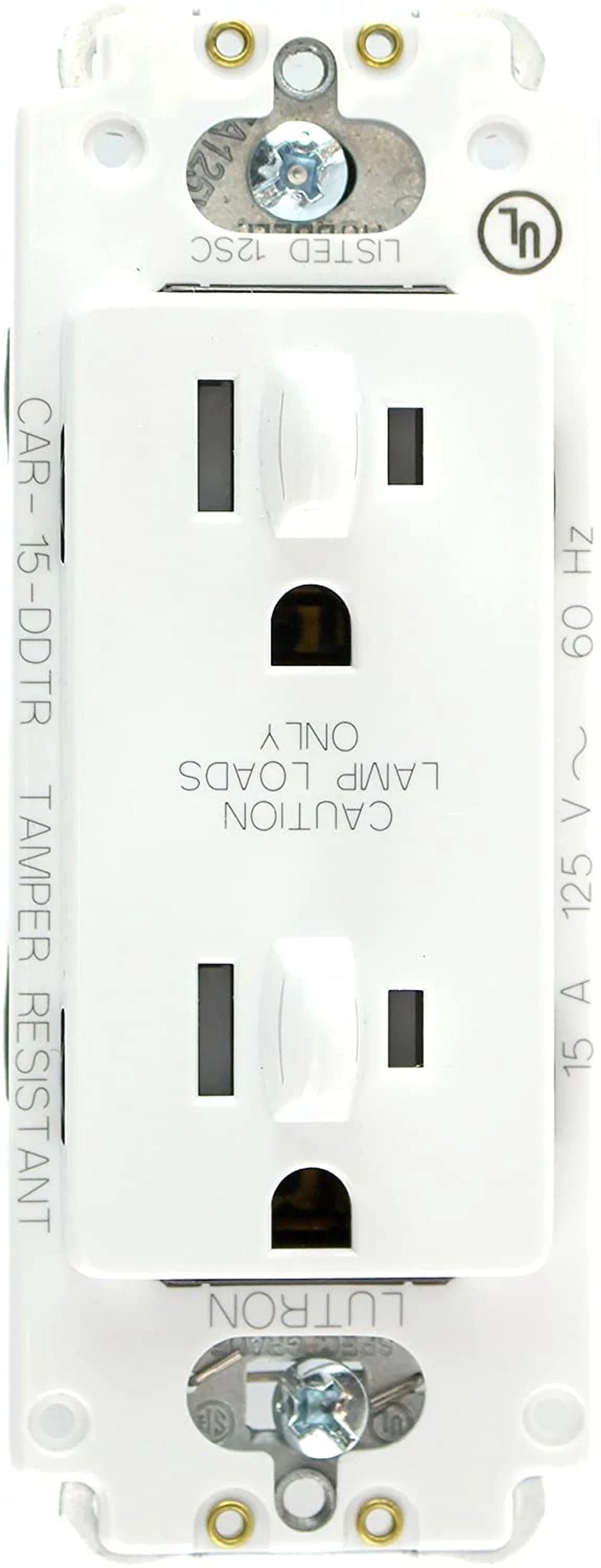 CLARO 15 A TMPR RESIST DUAL DIM RECPT WH