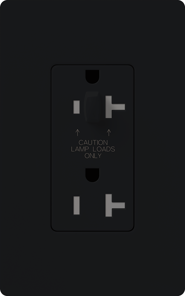 CLARO 15A TPR RSIST HALF DIM RCPT BL CSA