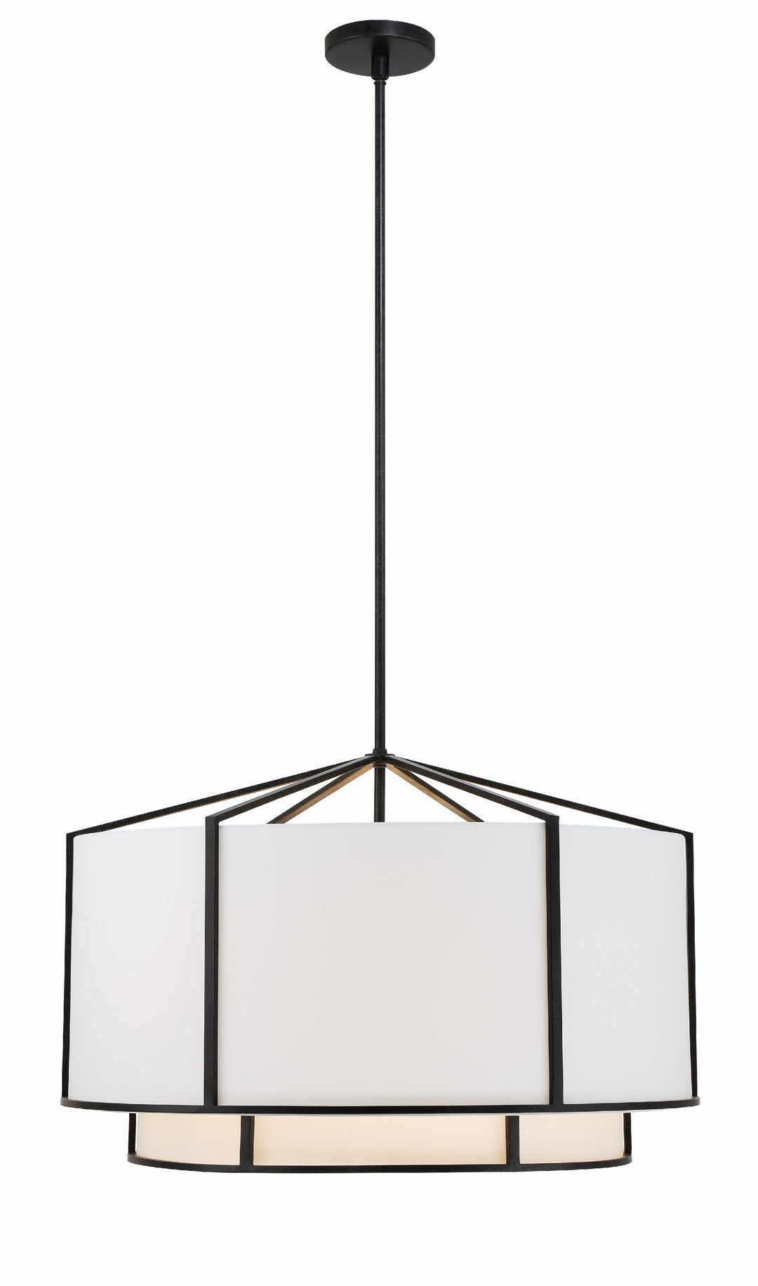 Carlyn 6 Light Black Chandelier