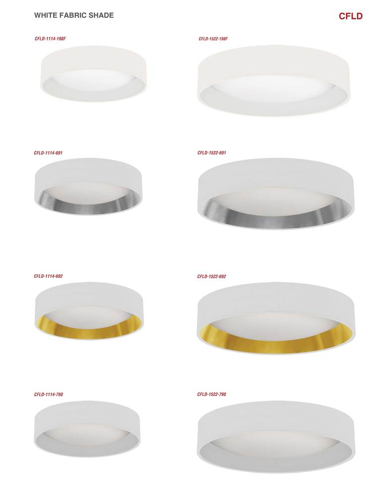 11" Flush Mount, WH shade