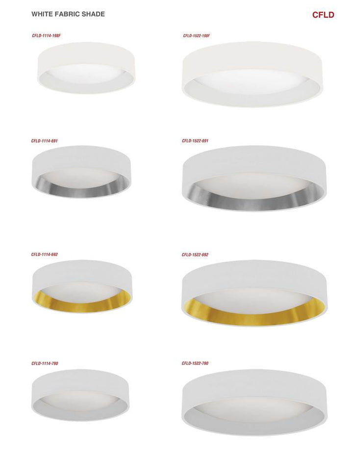 11" Flush Mount, WH shade