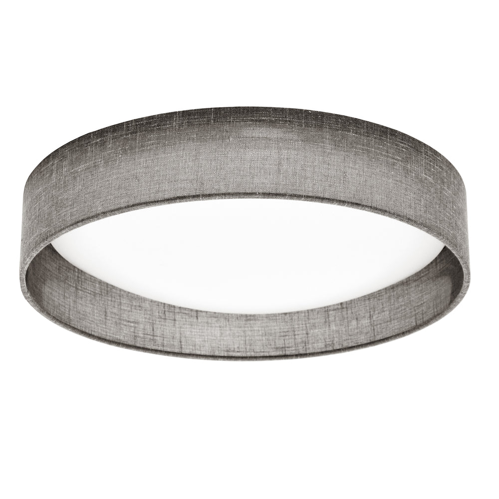 15" Flush Mount, Grey Shade