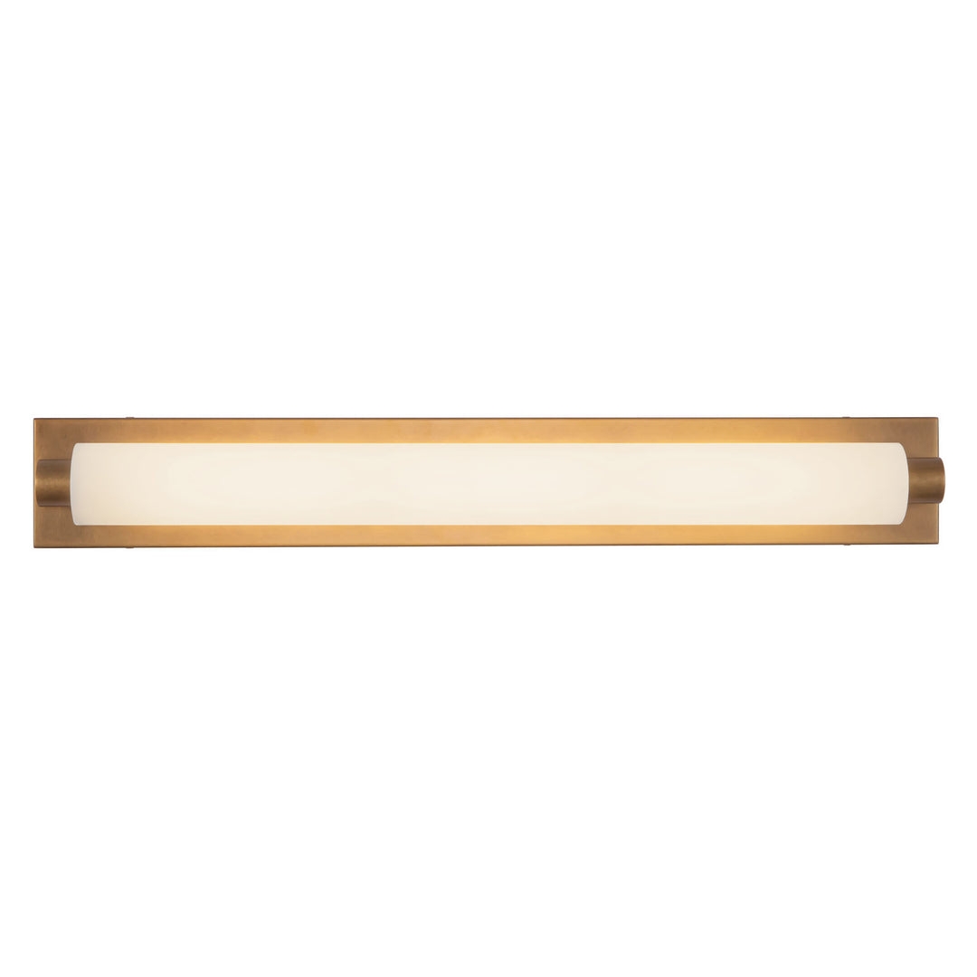 Charleston 31-in Brass dimmable LED Bathroom Vanity Light