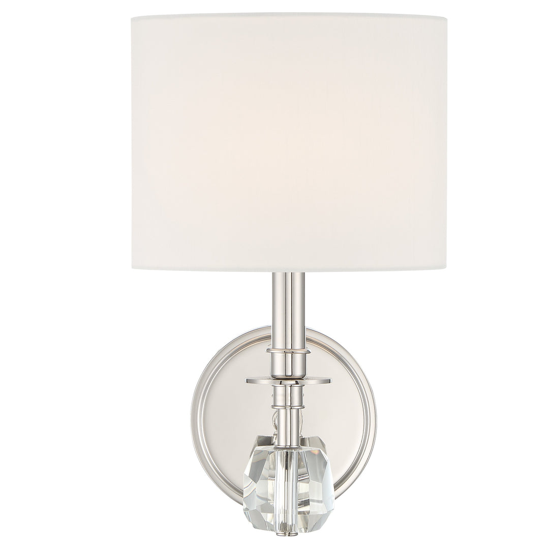 Chimes 1 Light Polished Nickel Sconce