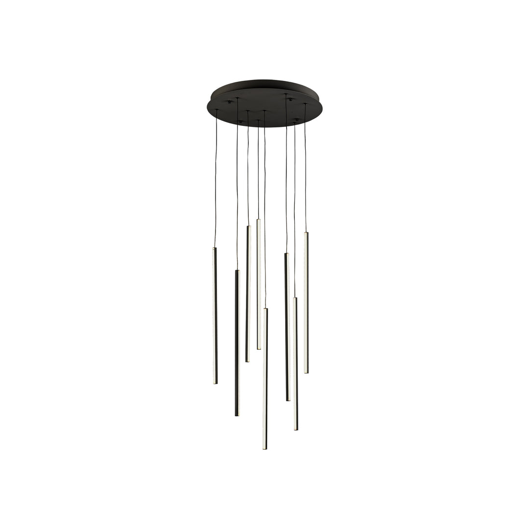 Chute 19-in Black LED Multi Pendant