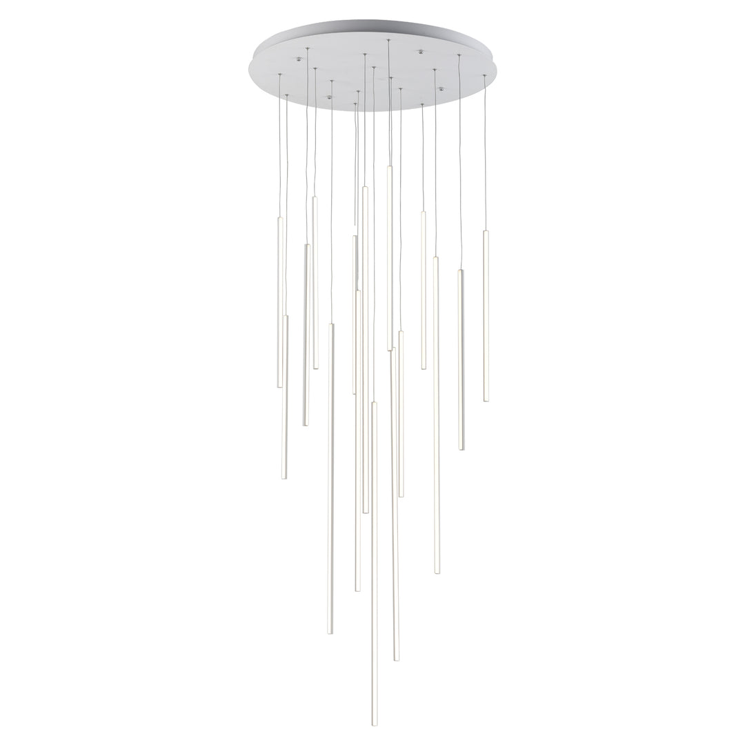 Chute 31-in White LED Multi Pendant
