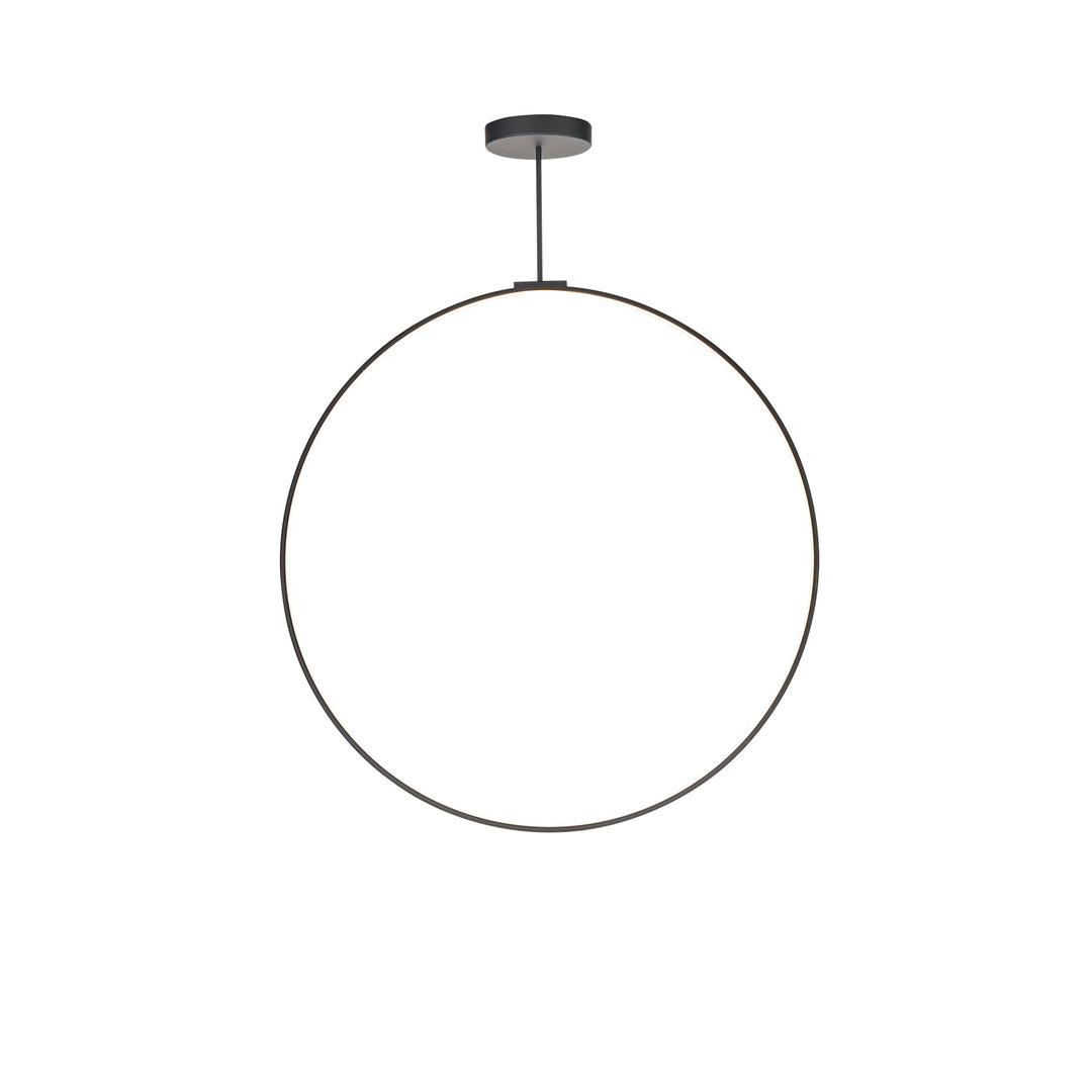 Cirque 48-in Black LED Pendant