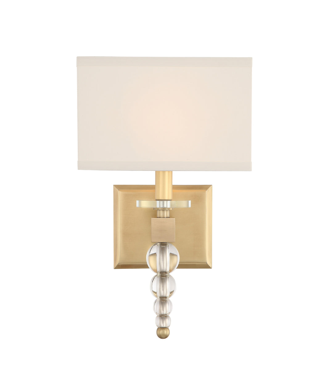 Clover 1 Light Aged Brass Sconce