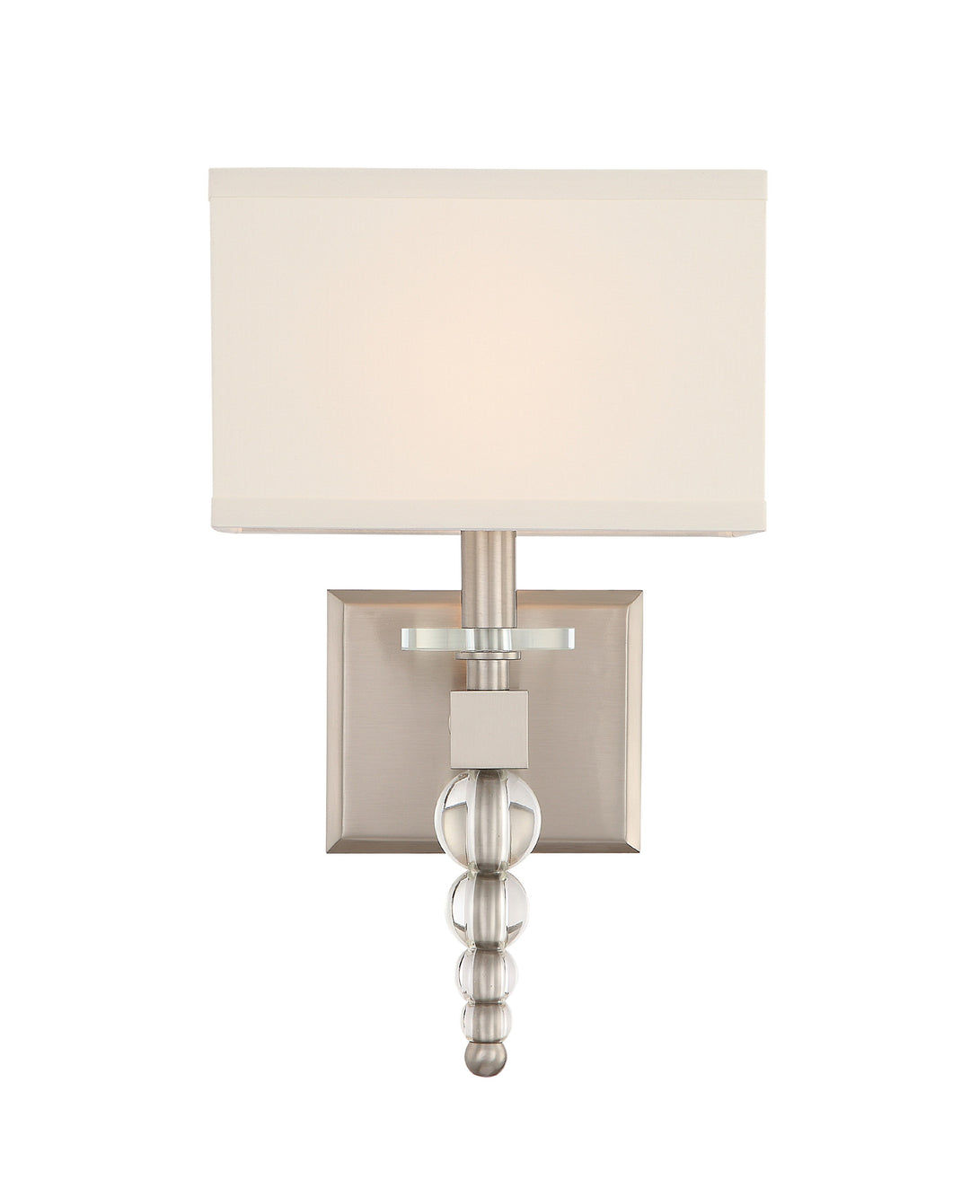 Clover 1 Light Brushed Nickel Sconce