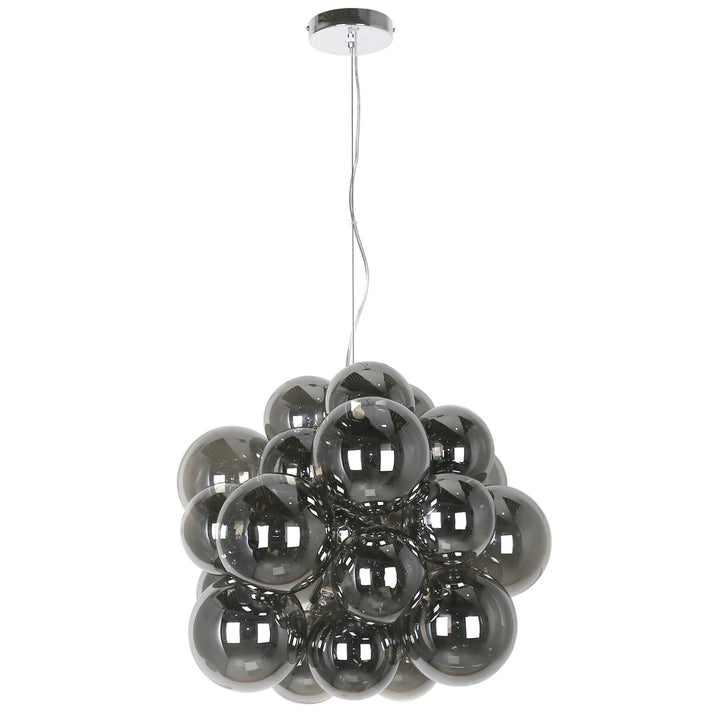 6LT Halogen Pendant, PC w/ Smoked Glass