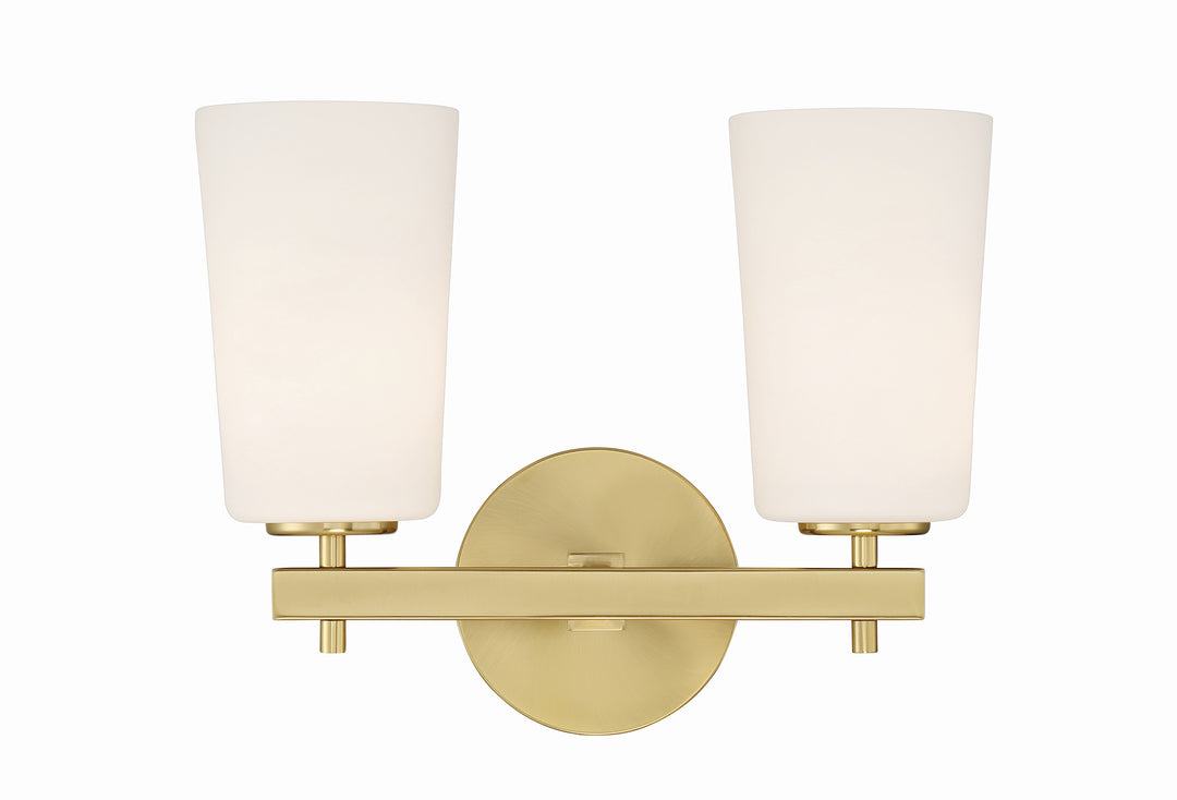 Colton 2 Light Aged Brass Sconce