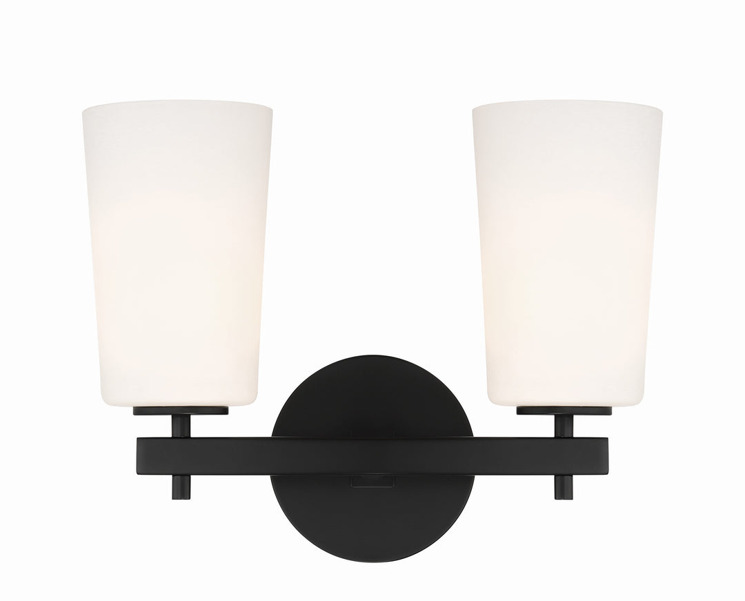 Colton 2 Light Black Sconce