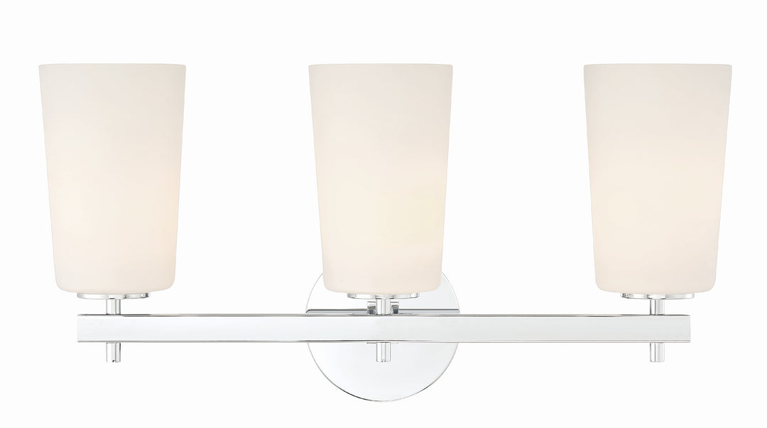 Colton 3 Light Polished Chrome Bathroom Vanity