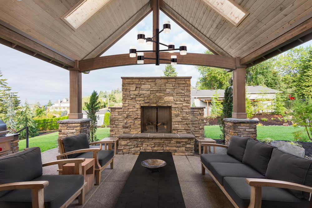 Copenhagen 24-in Black LED Exterior Pendant