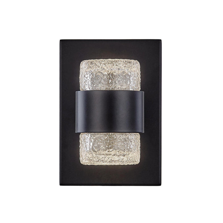 Copenhagen 8-in Black LED Exterior Wall Sconce