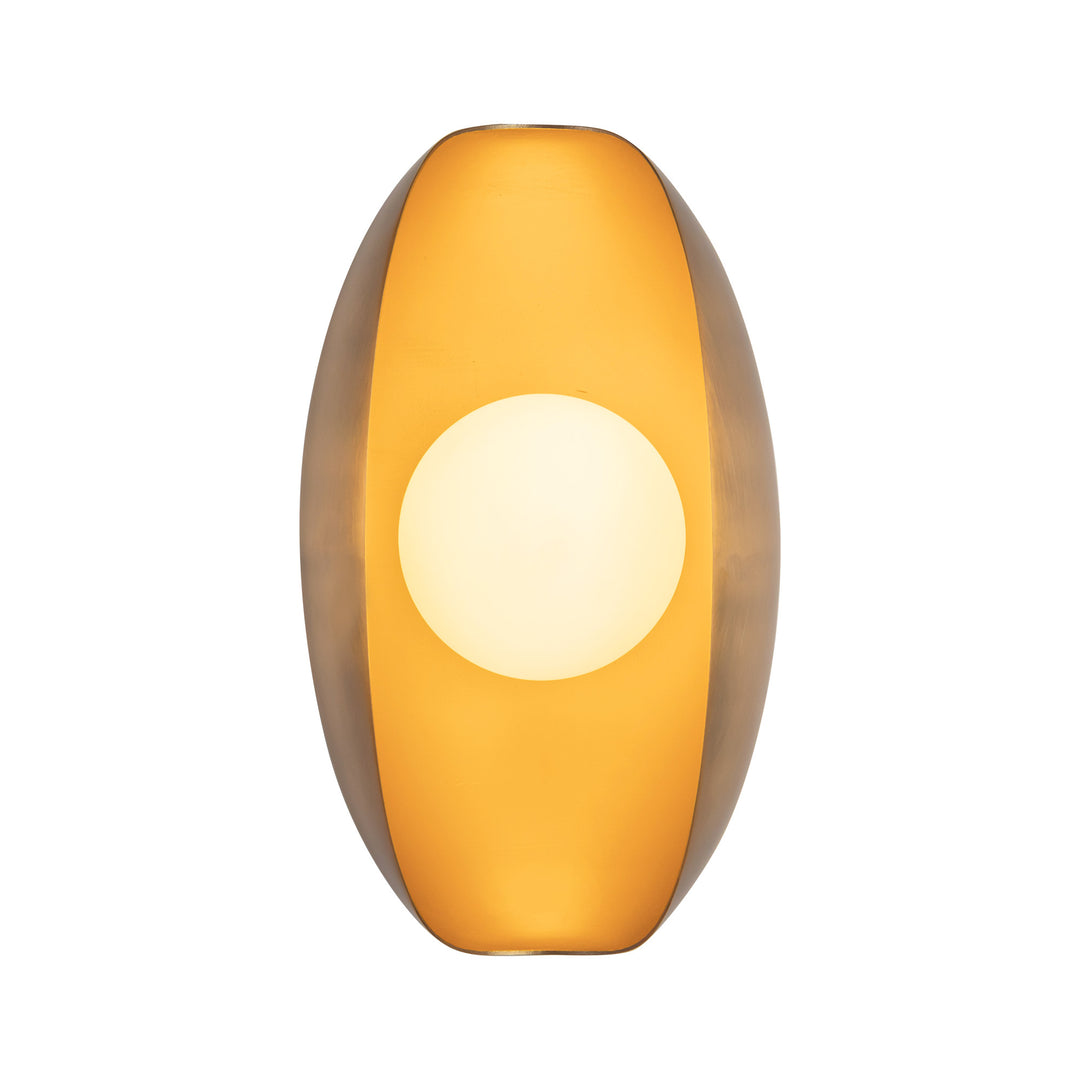 Cortez 5-in Brass dimmable LED Bathroom Vanity Light