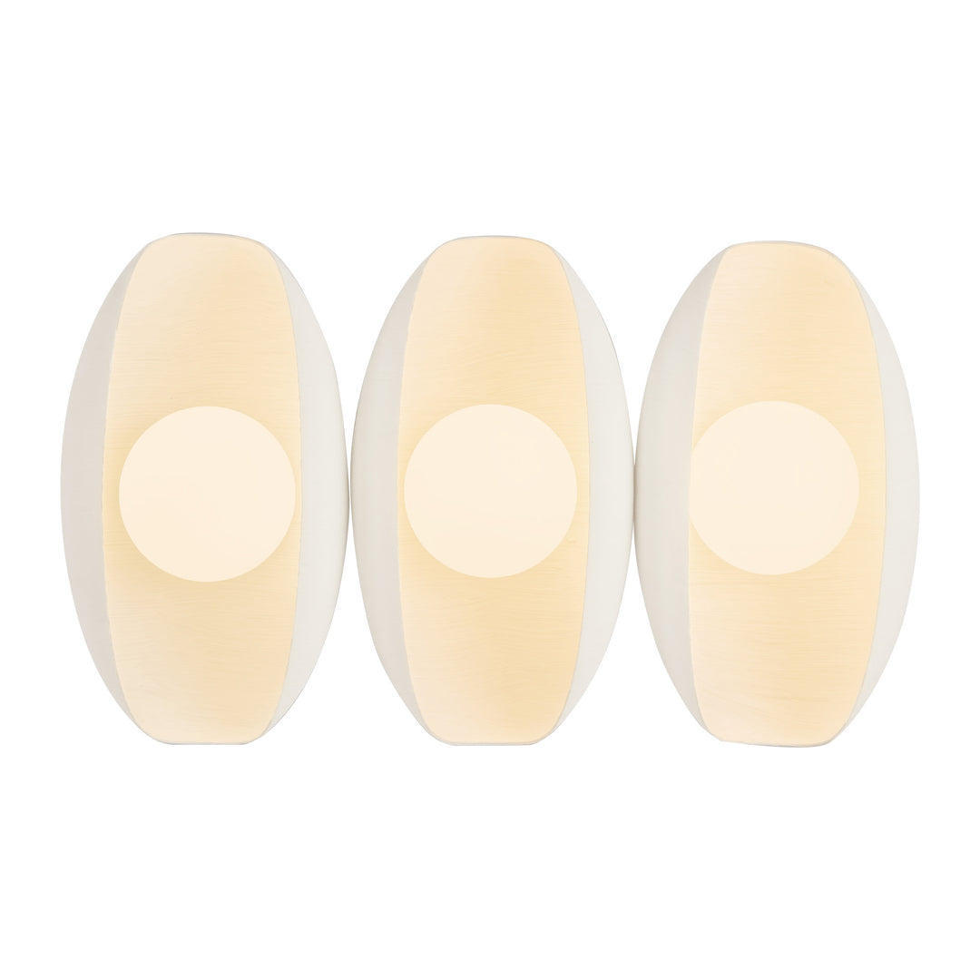 Cortez 16-in White dimmable LED Bathroom Vanity Light