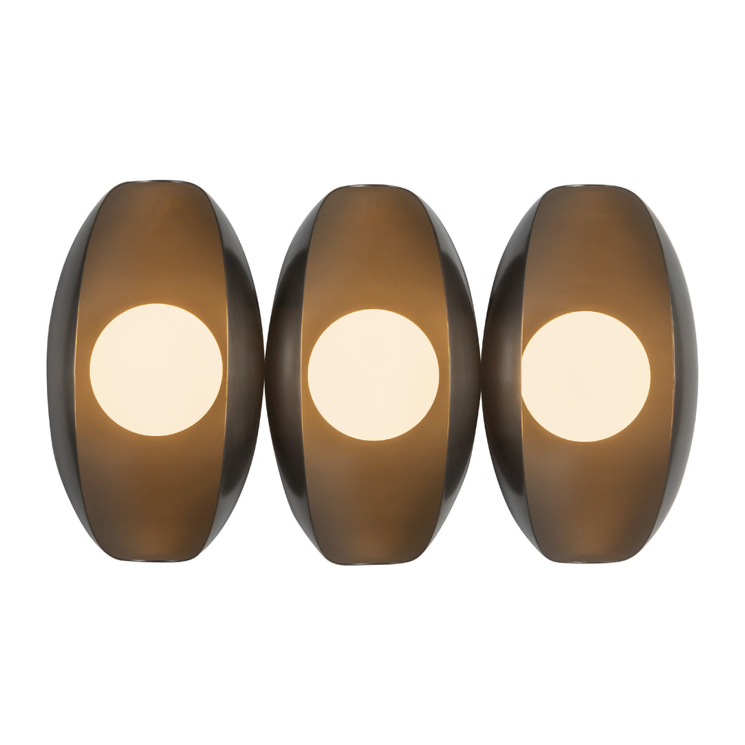 Cortez 16-in Black dimmable LED Bathroom Vanity Light
