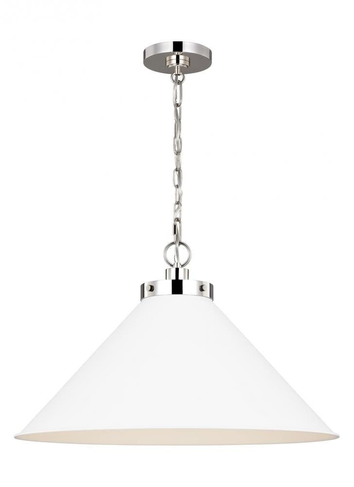 Wellfleet Wide Cone Pendant