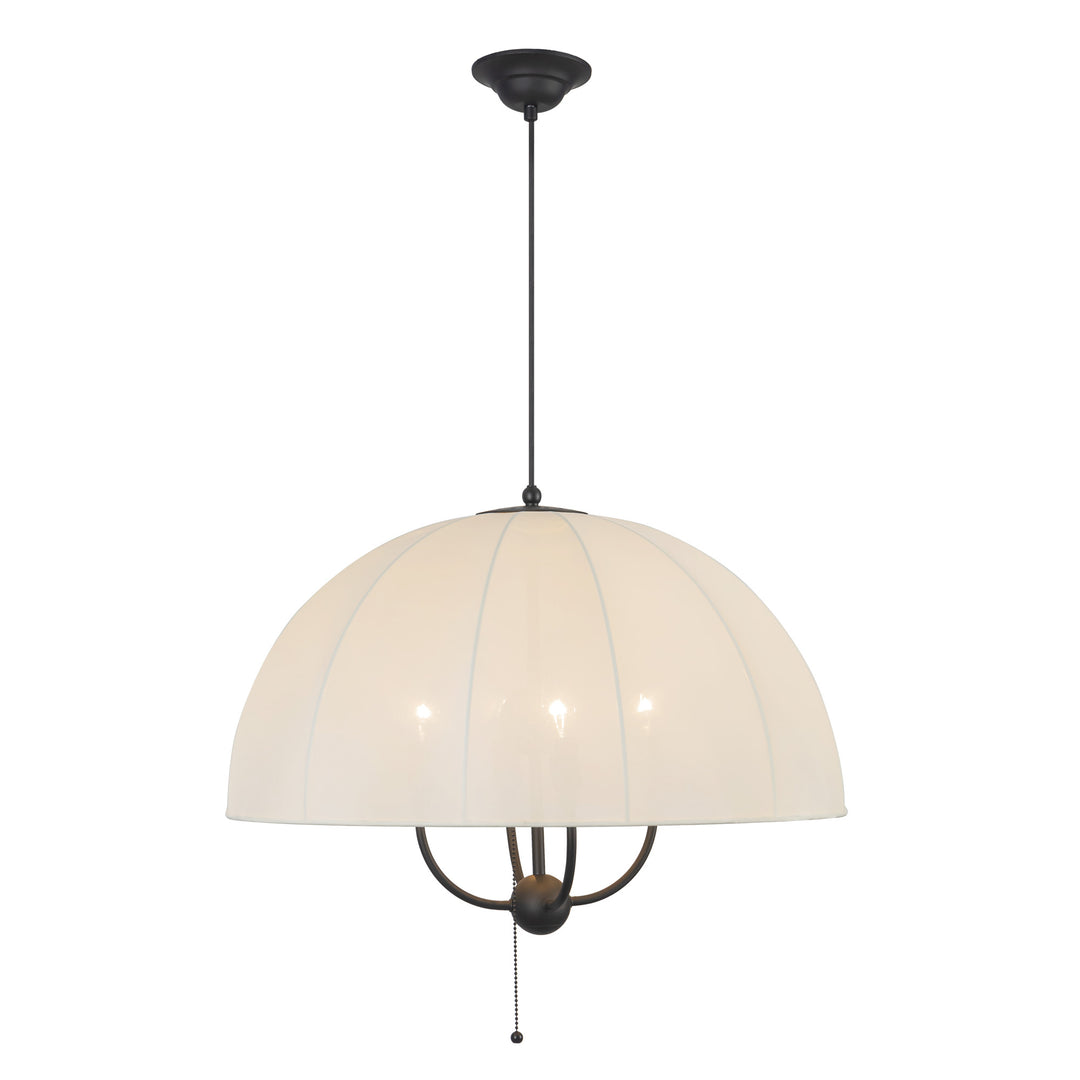 Crosby 24-in Matte Black Socket Pendant
