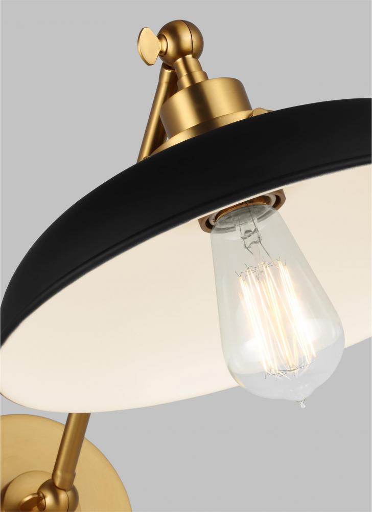 Wellfleet Single Arm Wide Task Sconce