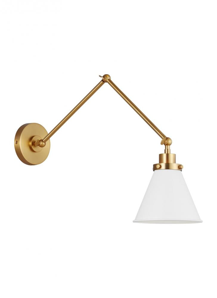Wellfleet Double Arm Cone Task Sconce