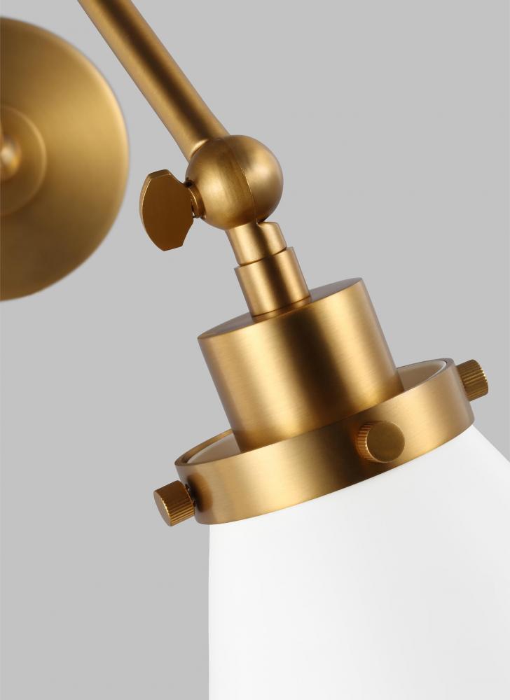 Wellfleet Double Arm Cone Task Sconce