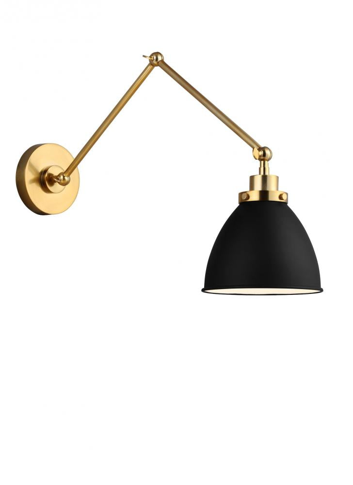Wellfleet Double Arm Dome Task Sconce