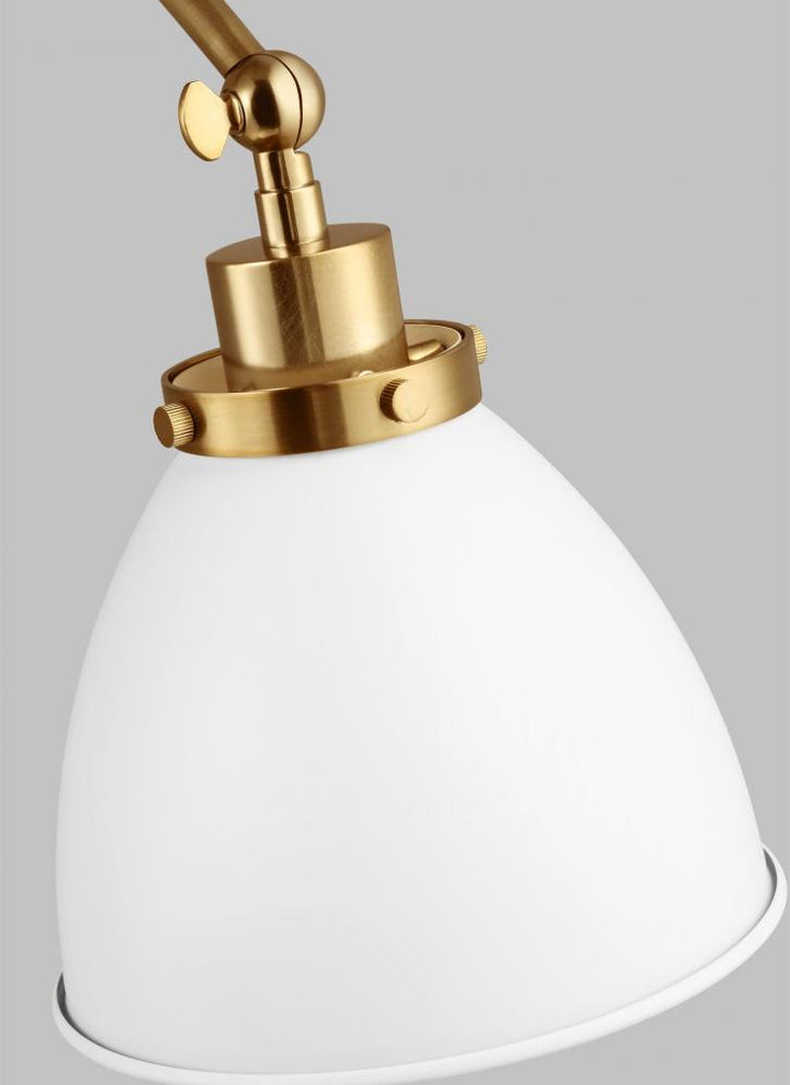 Wellfleet Double Arm Dome Task Sconce