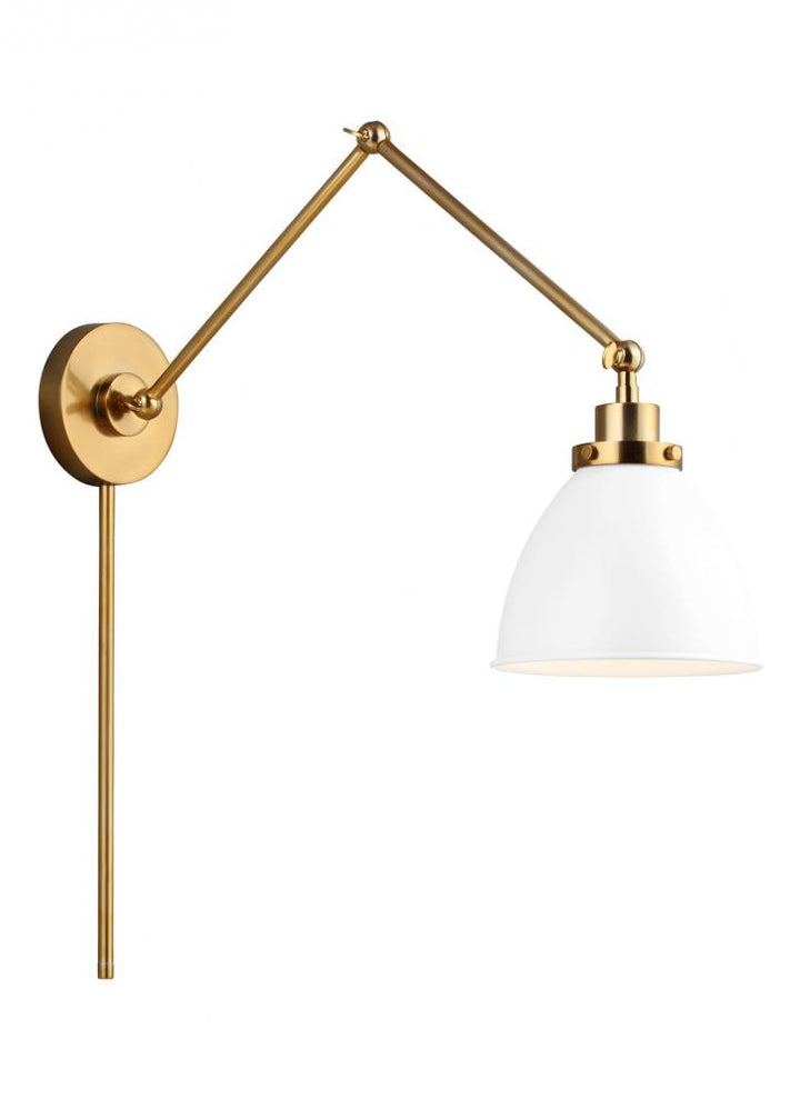 Wellfleet Double Arm Dome Task Sconce