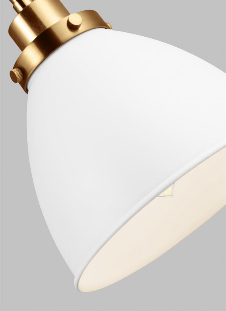 Wellfleet Double Arm Dome Task Sconce