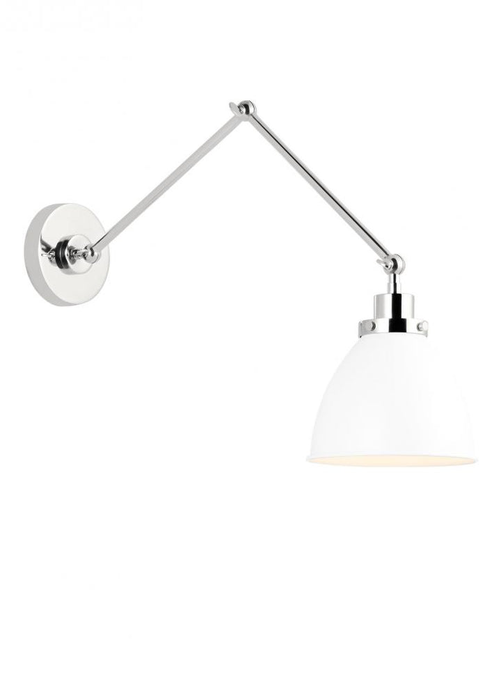 Wellfleet Double Arm Dome Task Sconce