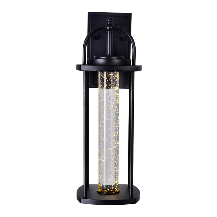 Greenwood LED Outdoor Black Wall Lantern