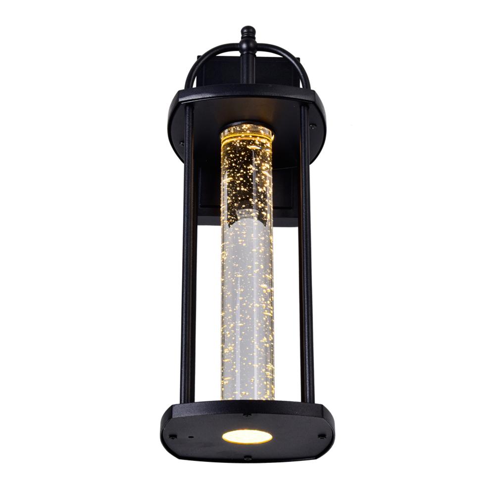 Greenwood LED Outdoor Black Wall Lantern