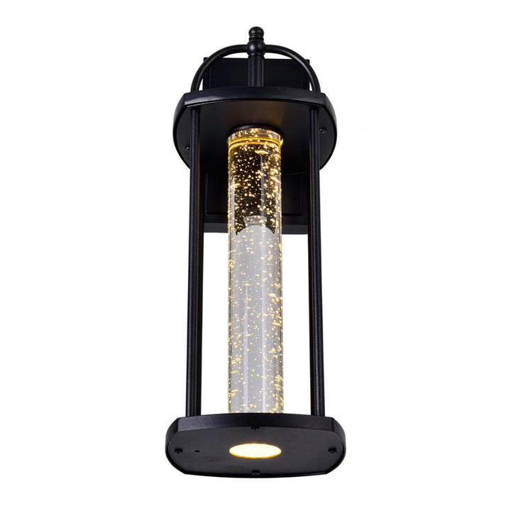 Greenwood LED Outdoor Black Wall Lantern