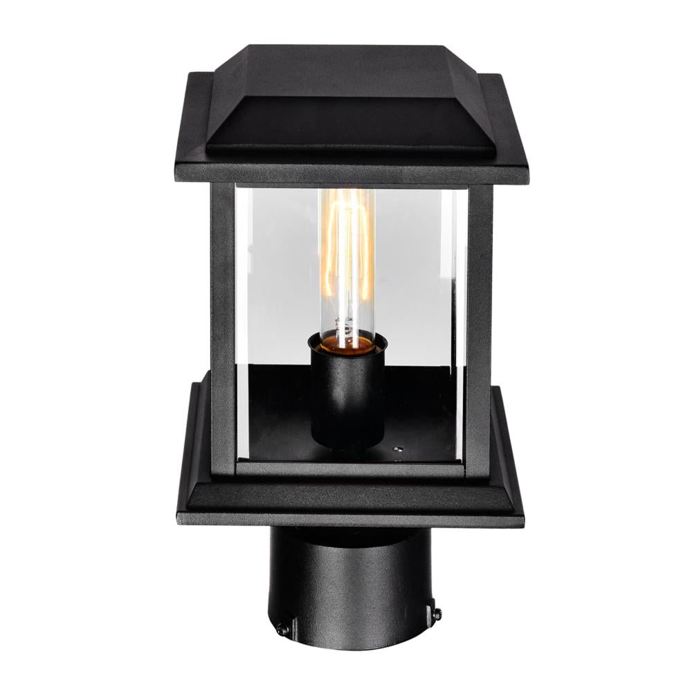 Blackbridge 1 Light Outdoor Black Lantern Head